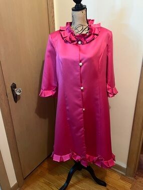 STYLEWE Vibrant Pink Ruffle Dress